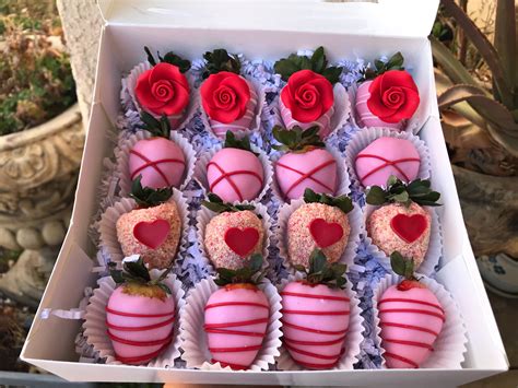 Valentines Day Berries Chocolate Strawberries Valentine