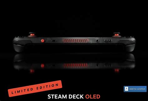 Steam Deck Oled 1tb Blackred Handheld Console Limited Edition