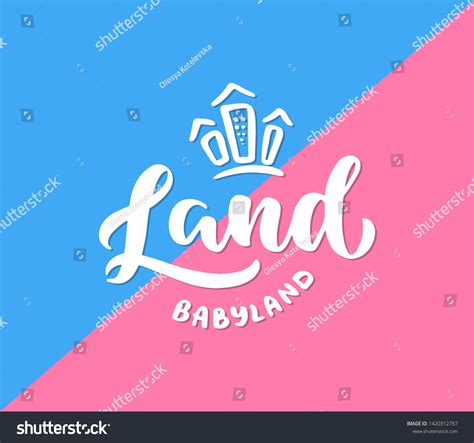 Hand Drawn Vector Logo Babyland For Shop Royalty Free Stock Vector