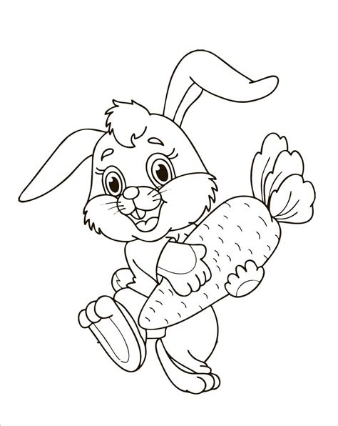 Easter Bunny Colouring In Pages Kids Coloring Pages