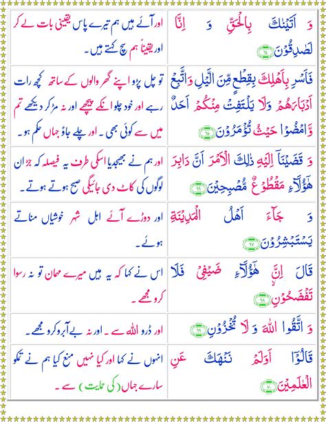 Surah Al Hijr Urdu Quran O Sunnat