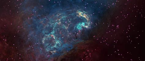Download Wallpaper 2560x1080 Space Galaxy Universe Stars Shine Dual