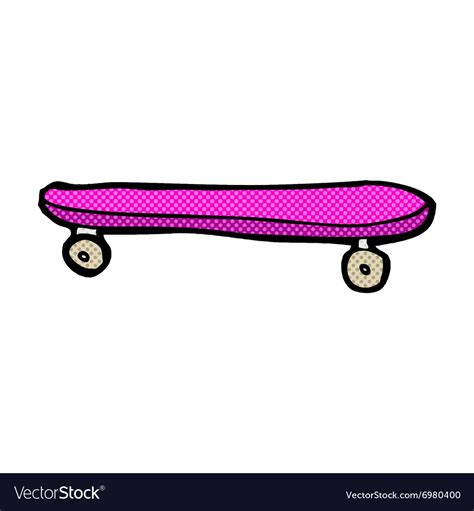 Comic Cartoon Skateboard Royalty Free Vector Image