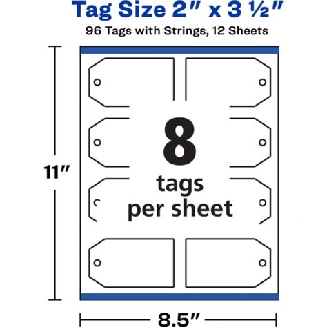 Avery Printable Tags With String 22802