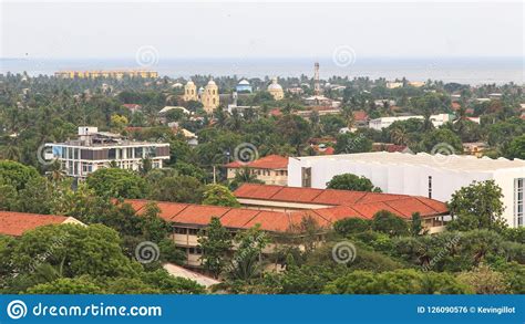 Aerial View Of The City Of Jaffna Sri Lanka Stock Photo Image Of