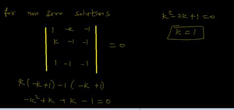 if the system of equations x ky z 0 kx y z 0 x y z 0 has a non askiitians