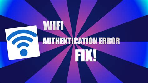Wifi Authentication Problem Fixsolved Subtitles Youtube