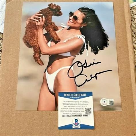 Olivia Culpo Signed 8x10 Photo Si Swimsuit Model Beckett Certified 6