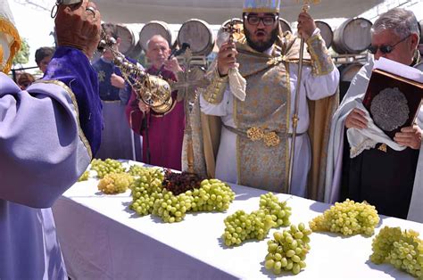 The Der Hayr Or Highest Priest Blesses The Grapes Hi Travel Tales