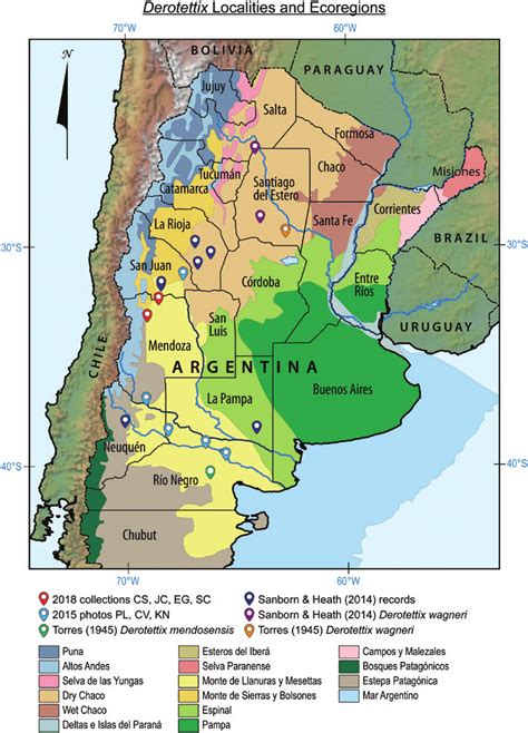 Provinces And Ecoregions Of Argentina Redrawn From Pometti Et Al