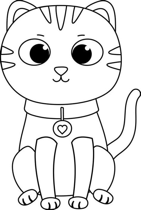 Some sites permit you to print a free printable, others don't. free-build-cat-kid-activity_together_b&W in 2020 ...