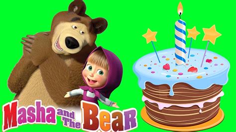 Masha And The Bear Birthday Poster