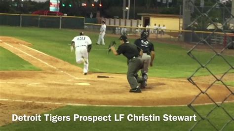 Detroit Tigers Prospect Lf Christin Stewart Youtube