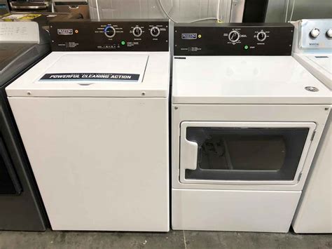 Maytag Commercial 35 Cu Ft Washer And 74 Cu Gas Dryer Set
