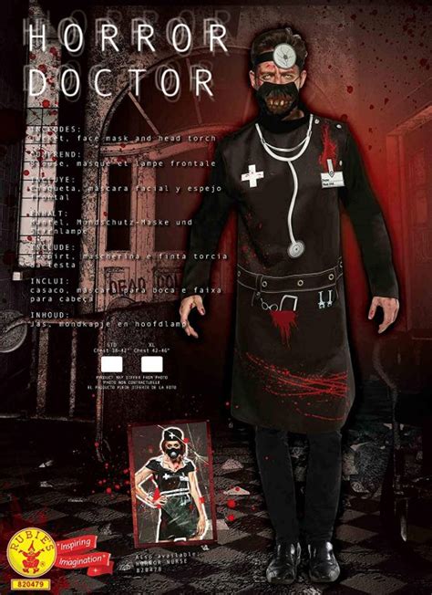 Rubie’s Official Horror Doctor Zombie Mens Halloween Costume Mens Size X Large Toptoy