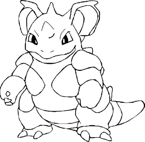 Pokemon Go Cartoon Nidoqueen Coloring Pages Pokemon Coloring Pages