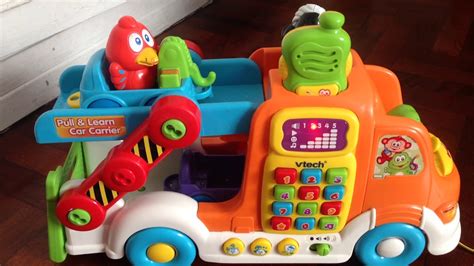 Vtech Pull And Learn Car Carrier Youtube