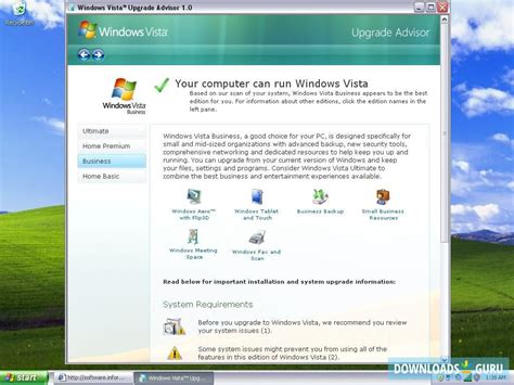 Download Microsoft Windows Vista Upgrade Advisor For Windows 111087