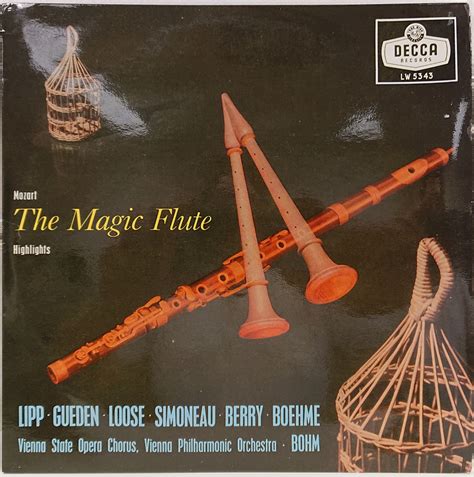 Mozart The Magic Flute Highlights 10 Vinyl Lp