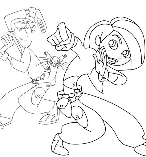 Kim Possible Coloring Pages Caillinademide