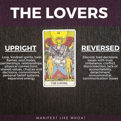 The Lovers Tarot Card Meanings And Symbolism The Lovers Tarot Card The