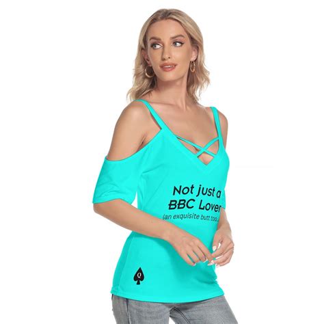 Hotwife Qos Cold Shoulder T Shirt With Hotwife Bbc Lover Design On