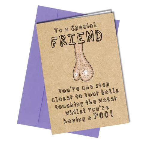 1164 birthday card funny rude cheeky sibling humour toilet for special friend 3 82 picclick