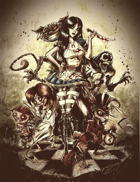 Alice Madness Returns By Marcelo Ventura Alice In Wonderland Drawings