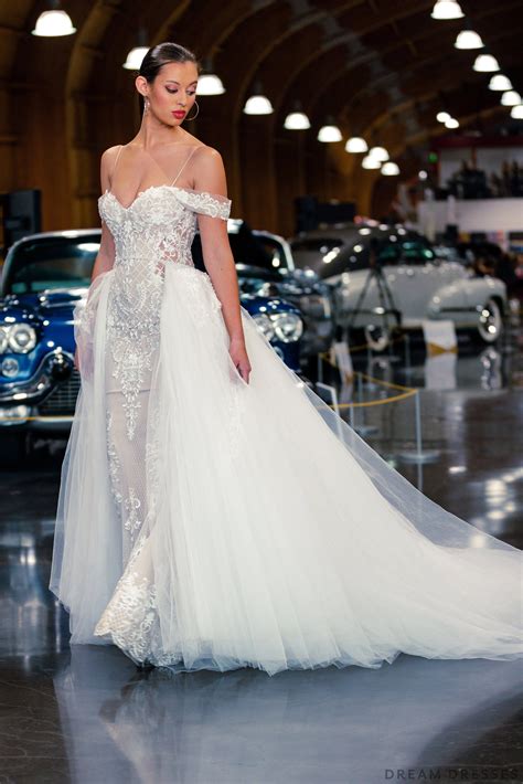 The basis of this dress silhouette is the style princess who likes young girls. Blush Mermaid Wedding Dress with Removable Overskirt (# ...