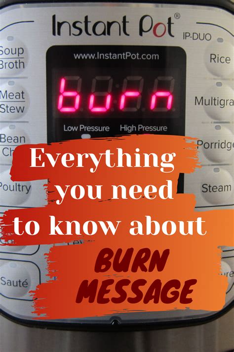 Most recipes will need at least 1 cup of liquid to create pressure and prevent burning. Everything you need to know about the Instant Pot Burn ...