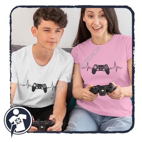 Hobbi Gamer EKG női póló Egyedi feliratos pólók fényképes ajándékok
