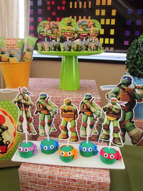 Teenage Mutant Ninja Turtles Birthday Party Ideas Photo 1 Of 30