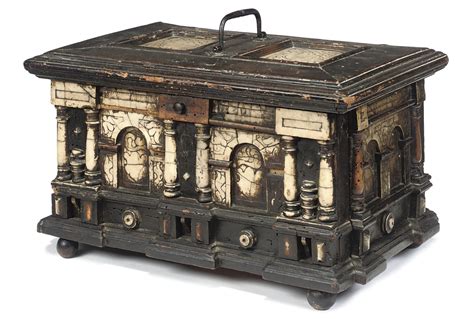 A Malines Ebonised Wood And Alabaster Casket 17th Century Christies