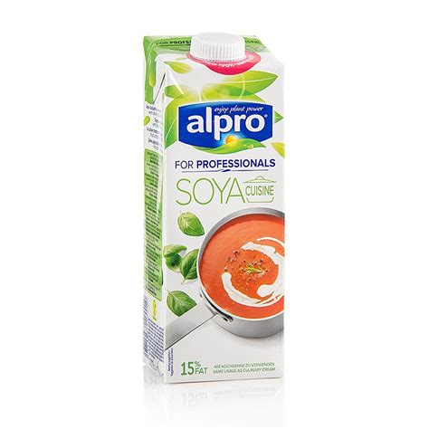 Soybean Cooking Cream For Professionals Alpro 1 L Tetra Pack