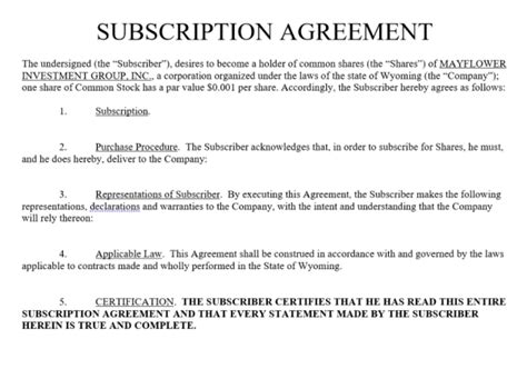 Subscription Agreement (Shares) - What Is It, Explained, Examples