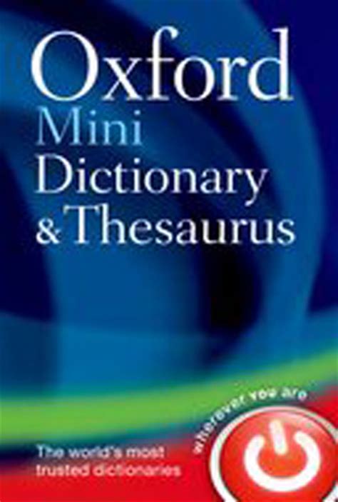 Oxford English Mini Dictionary And Thesaurus English Dictionary