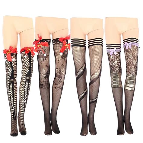 Sexy Lace Stockings Women Thigh High Lace Mesh Female Stocking In Stockings From Underwear