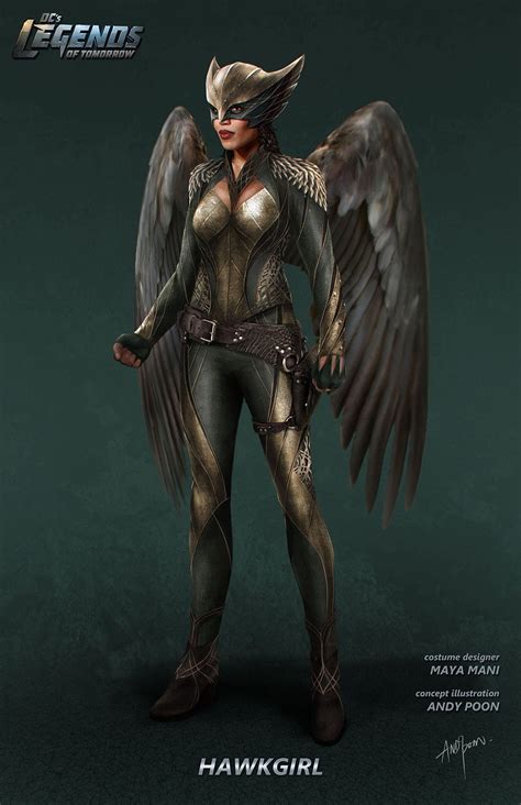 Awesome Hawkgirl Concept Art For Dcs Legends Of Tomorrow