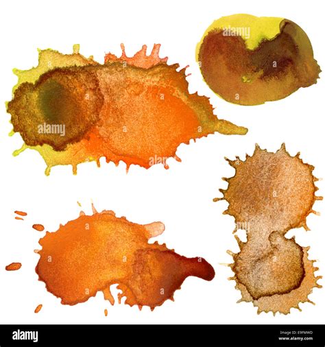 Abstract Hand Drawn Watercolor Drops Stock Photo Alamy