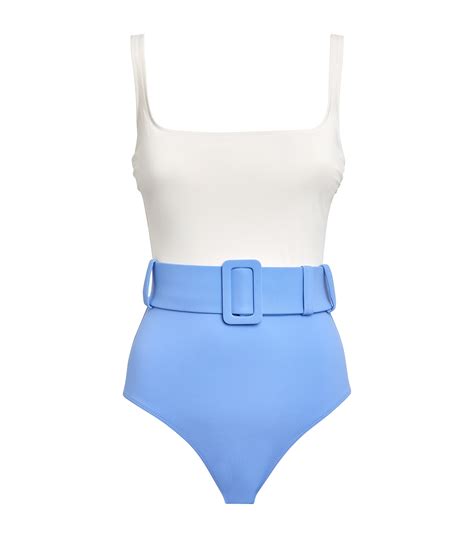 Two Tone Belted Cassandra Swimsuit