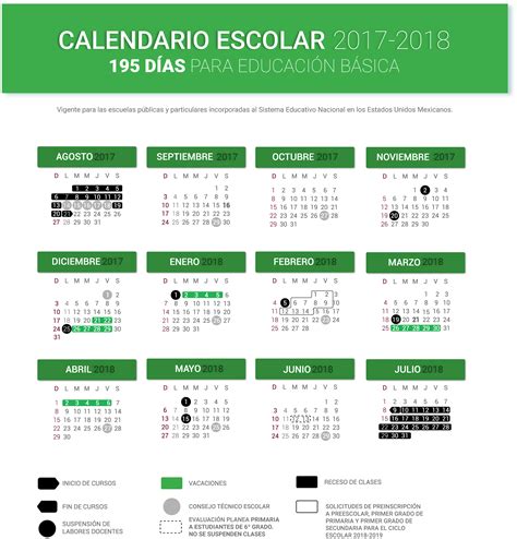 Calendario Escolar Secretaría De Educación