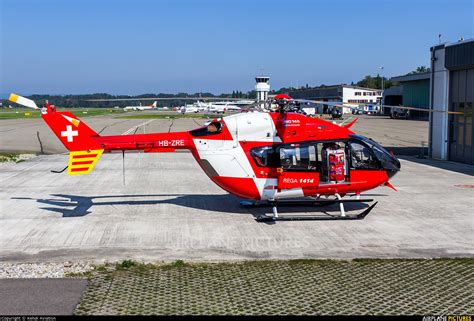 Hb Zre Rega Swiss Air Ambulance Eurocopter Ec145 At Bern Belp