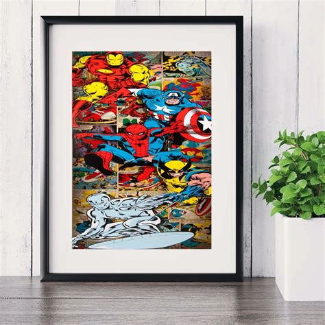 Marvel Comic Heroes Canvas Art Print Painting Poster Wall Pictures For