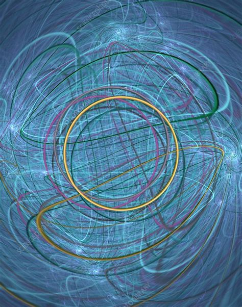 Quantum Entanglement Fractal Illustration Stock Image C