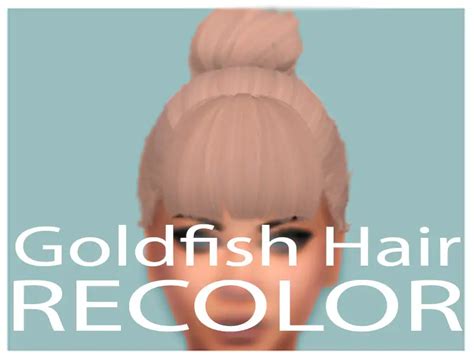 The Sims Resource Goldfish Hair Recolored By Crazydirpgirl Sims 4 Hairs