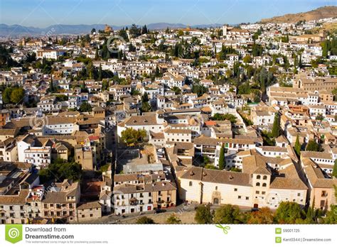 Albaicin Landscape Granada Spain Stock Photo Image