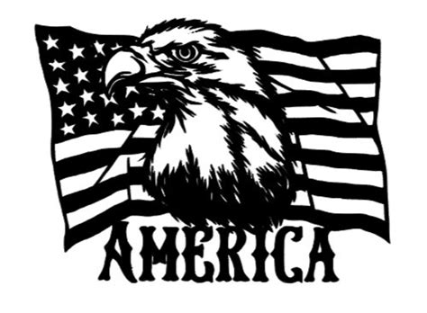 Eagle Flag America Flag Svg Cricut Silhouette Vinyl Cut Image Etsy