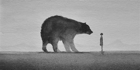 Poetic Black And White Watercolors Of Children With Wild