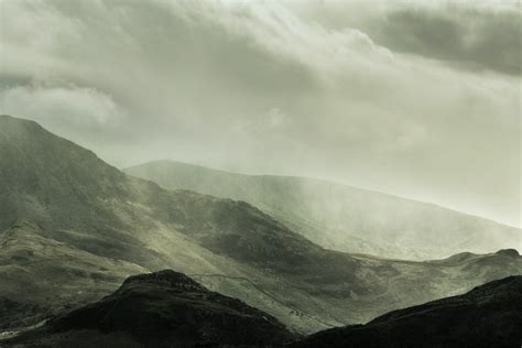 The Snowdon Is The Highest Peak In Wales It Is 1085 Meters High And I