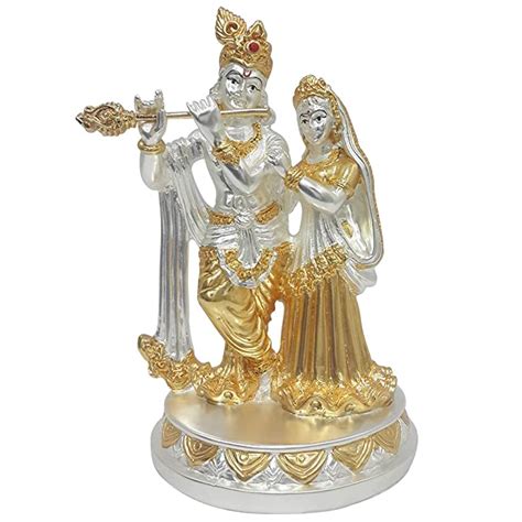 Buy Vacchi Radha Krishan Statue Idol For T Real 24kt Gold And 999